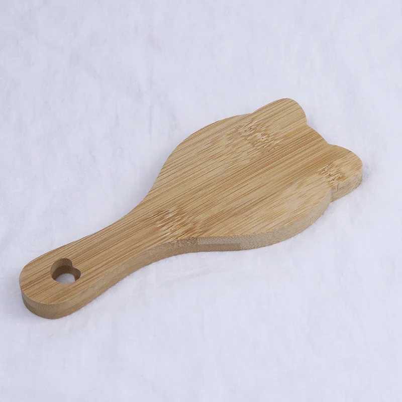 Compact Makeup Mirror Cute Cat Handheld Bamboo and Wood Makeup Mirror Portable Pocket Makeup Mirror for Women Travel W240813