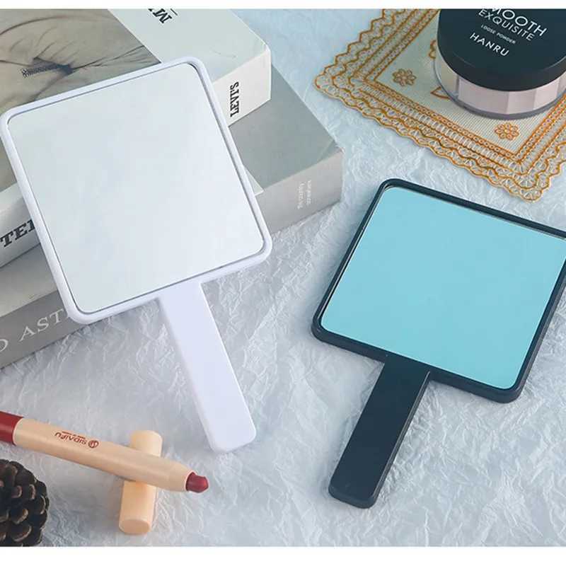Simple handle mirror female portable makeup mirror high-value handheld high-definition makeup special size mirror beauty tool W240813