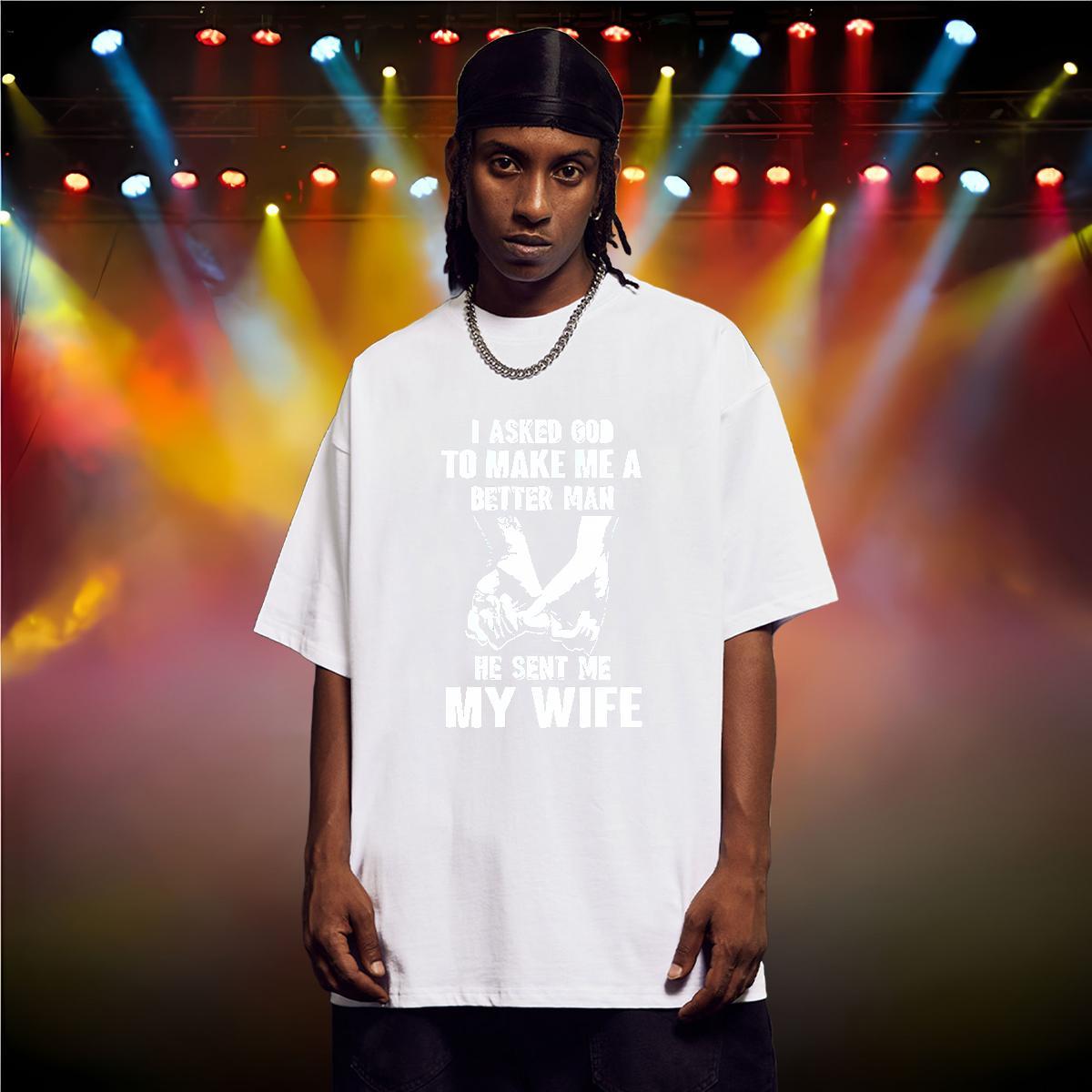 T Shirt For Man 230g Cotton hands Casual Breathable Short Sleeve Anime Print Couples T Shirts DIY Customized Comfortable Tops Tees