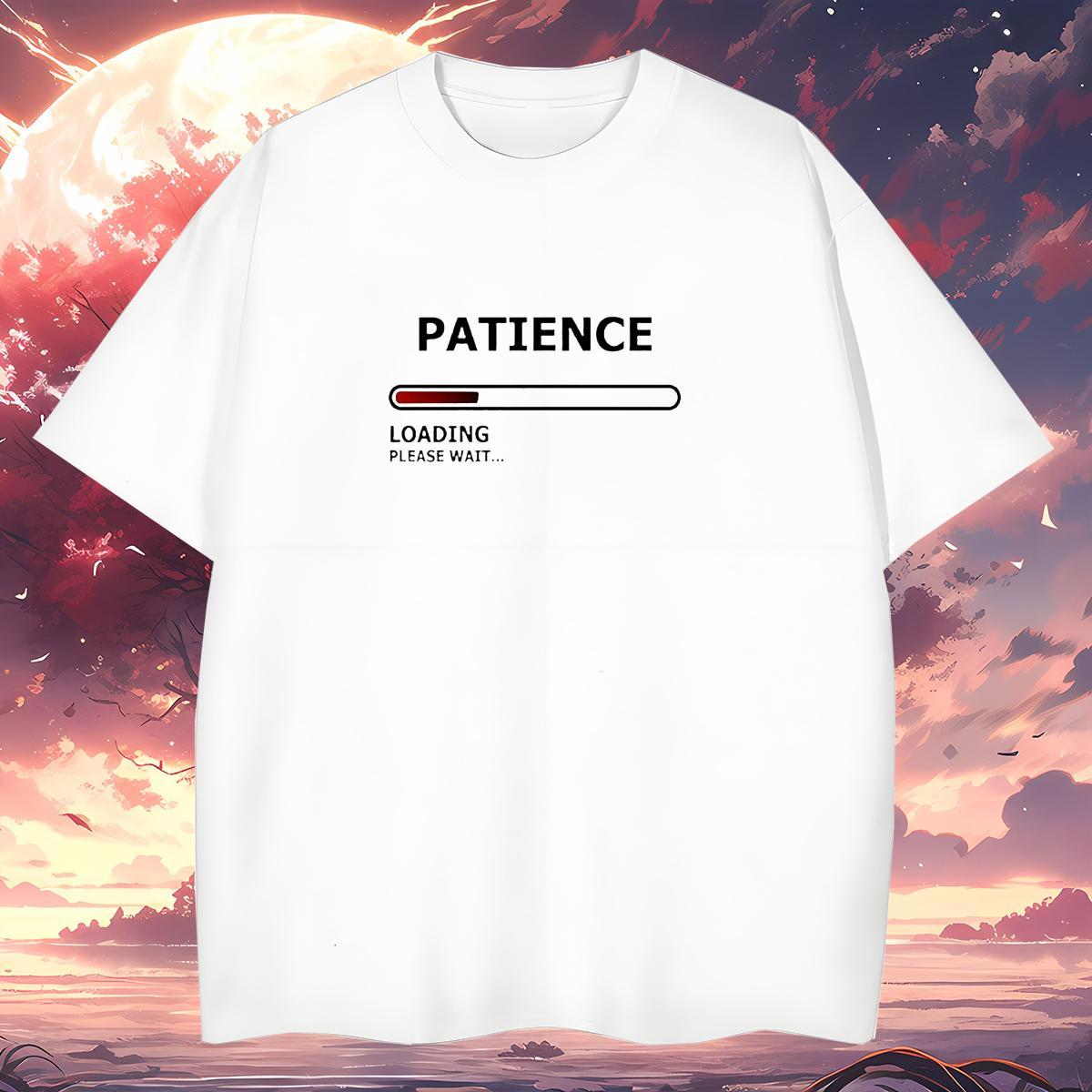 Loose letter Man T Shirts Summer Casual Tshirts 230g Pure Cotton New Breathable Plus Size Cartoon Polos