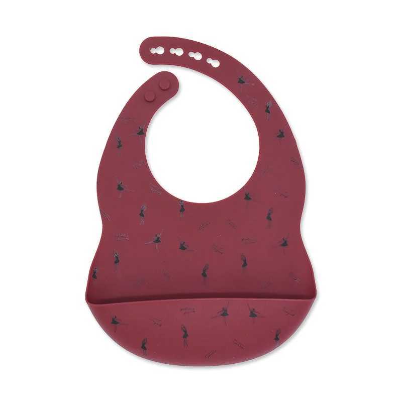 Bibs Burp Cloths Baby Cute Cartoon Silicone Bib Set Adjustable Waterproof Stain Resistant Saliva Towel Toddler Aprons Burp Cloth Feeding StuffL4812