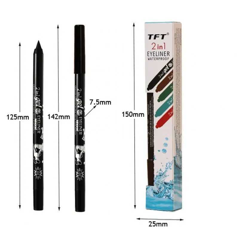 Quick-drying Eyeliner Waterproof Liquid Eyeliner Gel Pen Colourful Pigment Long Lasting Smooth Pencil Eye Beauty Makeup Cosmetic Y240813