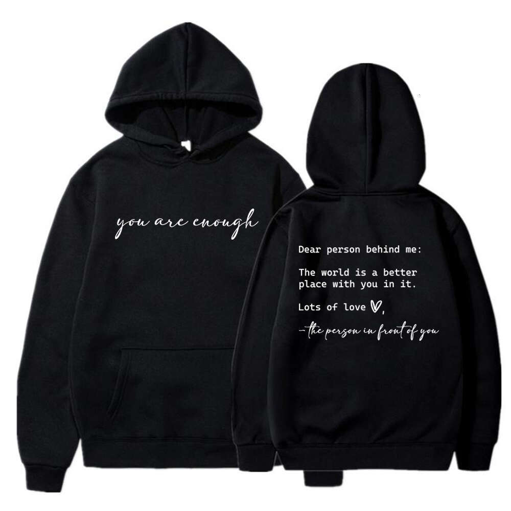 Person Dear Behind Me Print Hooded Plus Size Hoodie Women Sweatshirts Haruku Long Sleeve Girl Streetwear Loose Casual Pullover