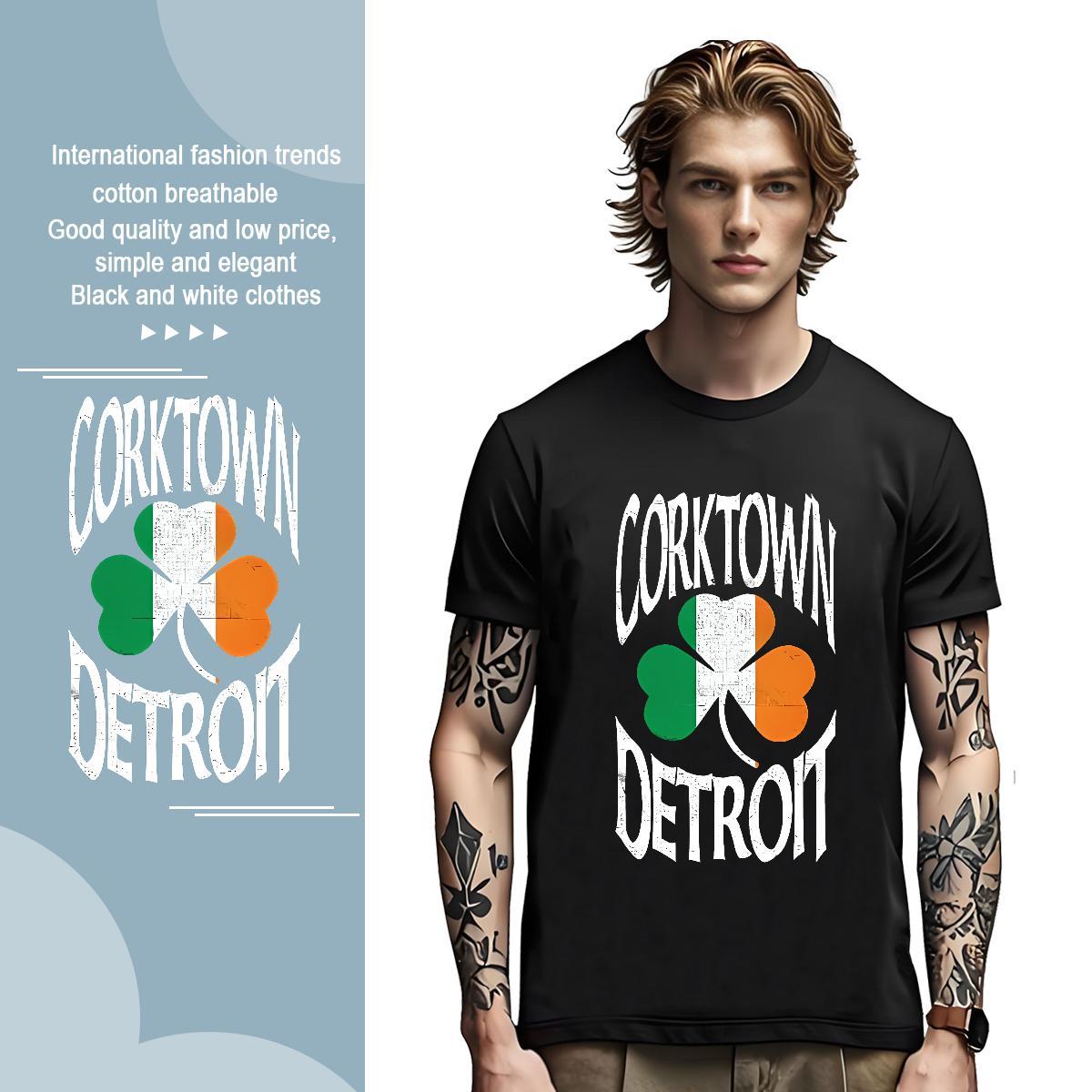 Designer clover T Shirt For Man Outdoor Couples T Shirts 230g Cotton New Breathable Crew Neck Floral Print Tops Shirt