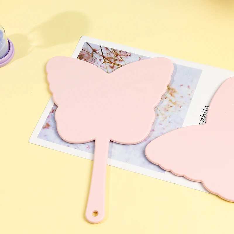 Butterfly shaped makeup mirror comes in 4 colors to choose from including small mirrors with multi-purpose makeup mirrors W240813