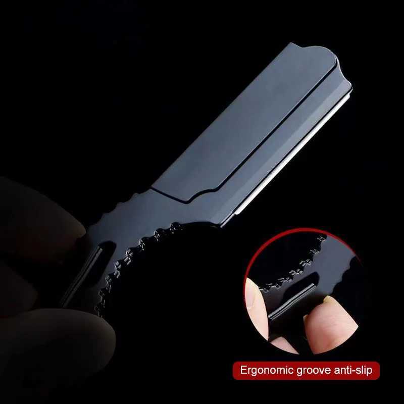 NEW Barber Razor Haircut Beard Eyebrow Shaving Tool Manual Depilation Razors Hairdresser Trimming Blades Straight EdgeM240814