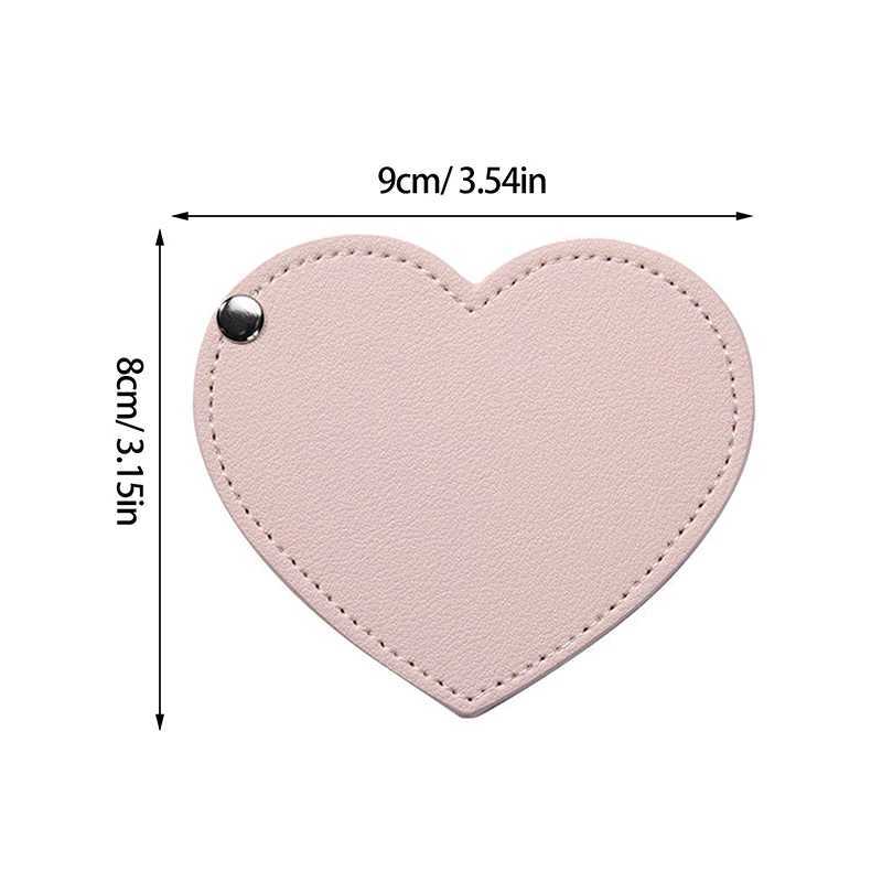 Portable heart-shaped mirror sliding cover makeup mirror pocket mirror sliding cover handheld mini pocket mirror makeup mirror W240813