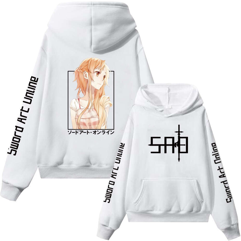 Art Sword Online Anime Plus Size Hoodie Kirito Asuna Men Women Couple Sweatshirts Haruku Long Sleeve Boy And Girl Pullover