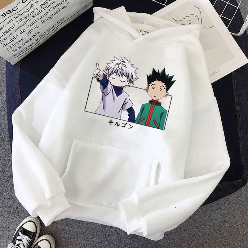 Women HxH Men Hoodies Baka Killua Japan Anime Plus Size Sweatshirt X Hunter Gon Printed Hooded Unisex Streetwear