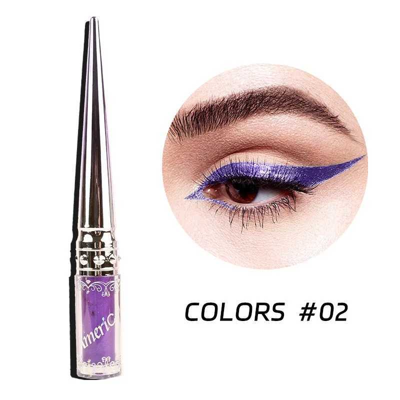 Diamond Glitter Eyeliners Dazzling Shimmering Pearl Color Blue Red Eyeliner Long Lasting Waterproof Sweatproof Women Cosmetics Y240813