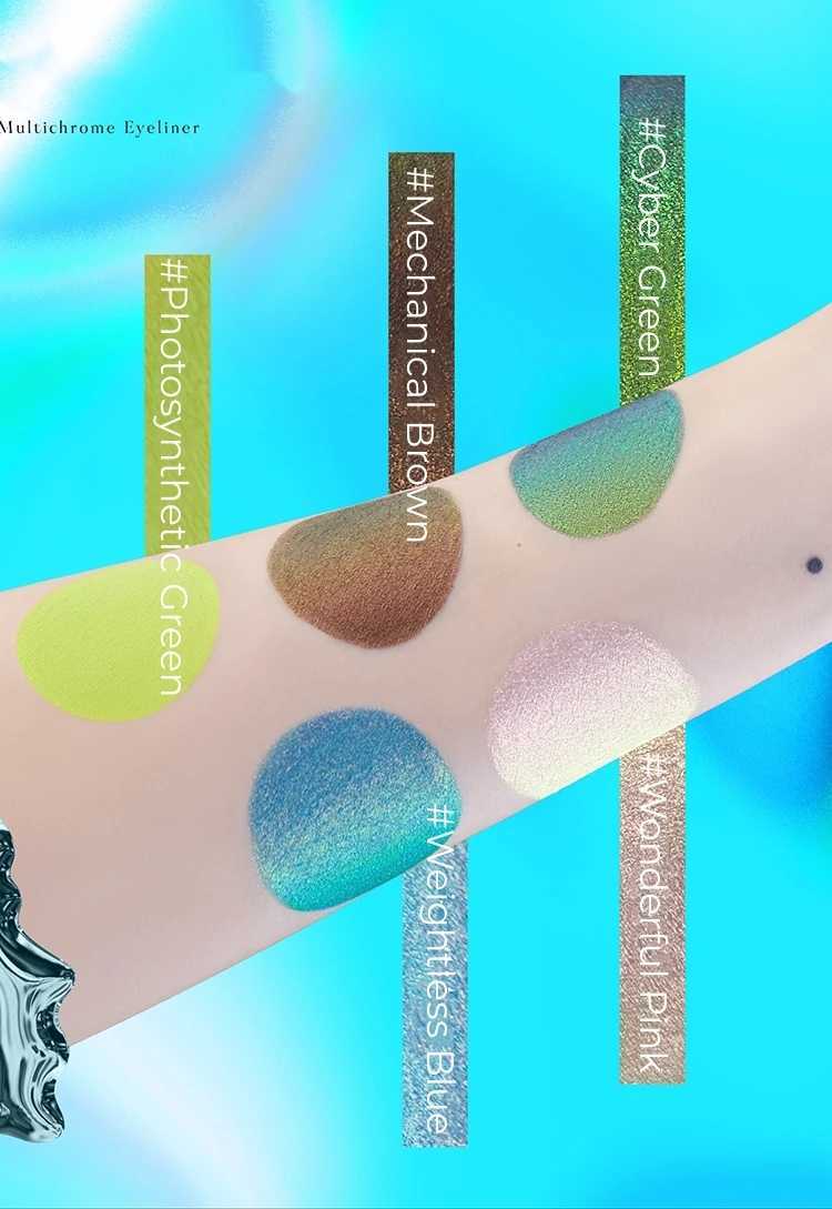 Girlcult Cyber Chat Chameleon Eyeliner Pencil Brightening Blue Polarised Pearlised Fine Smooth Special personalities Y240813