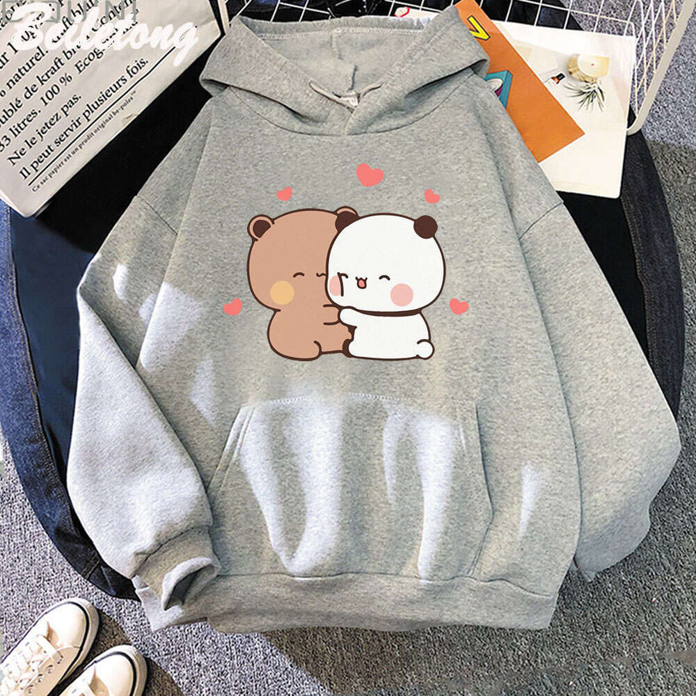 Panda Bear Cute Cartoon Plus Size Hoodie Bubu Dudu Kawaii Clothing Men Women Couple Sweatshirts Haruku Girl Boy Warm Pullover