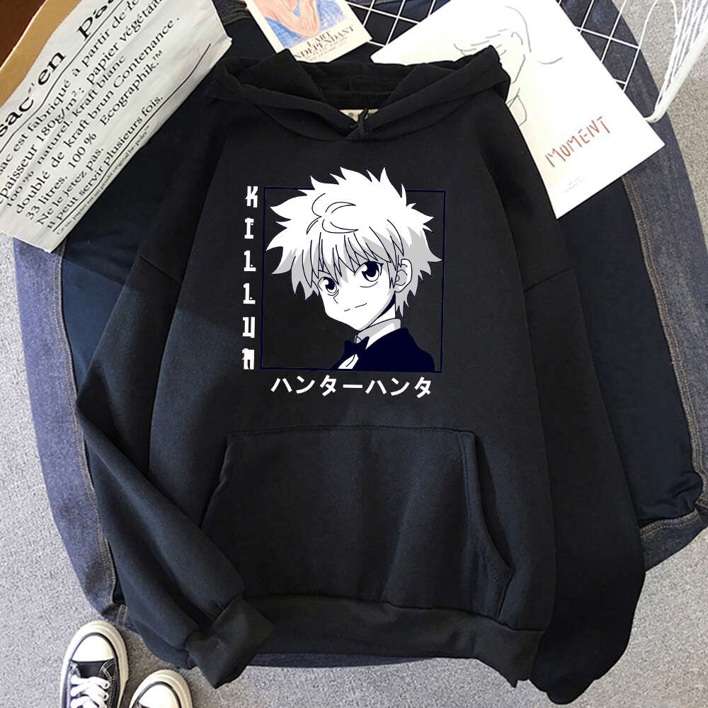 X Killua Hunter Hot Anime Plus Size Hoodie Men Women Sweatshirts Ulzzang Haruku Unisex Long Sleeve Casual Streetwear