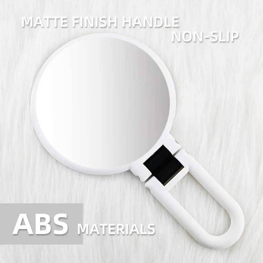 15x magnifying hand mirror double-sided makeup mirror with 360 folding handle travel beauty makeup mirror W240813