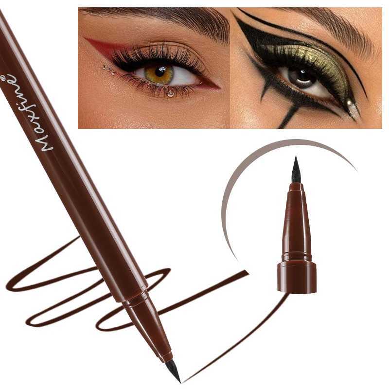 1PC Black Liquid Eyeliner Pen Ultra-fine Eye Liner Tip Long-lasting Quick Drying Anti-sweat Waterproof Smooth Matte Eyeliner Y240813