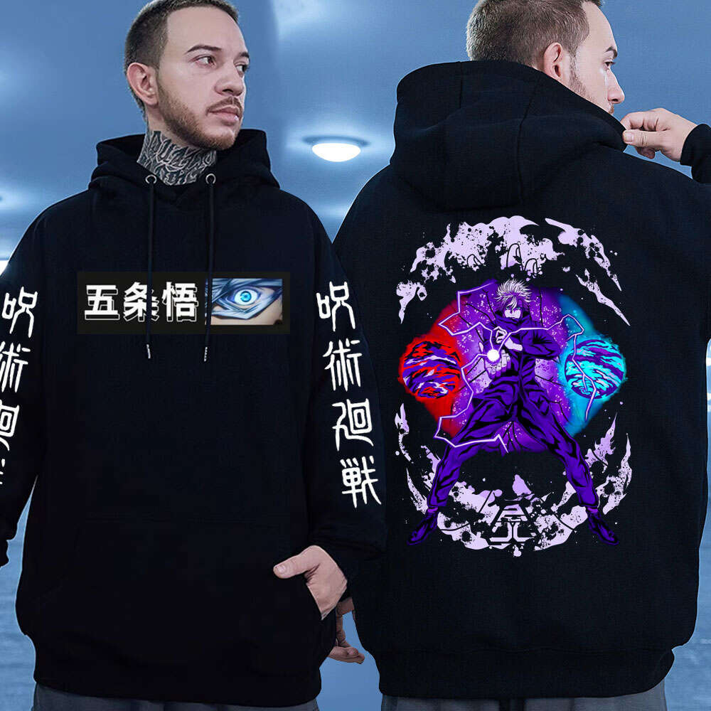 Kaisen Jujutsu Satoru Anime Hoodie Cool Manga Gojo Fans Gift Sweatshirts for Men Winter Long Sleeves Plus Size Street Hoody
