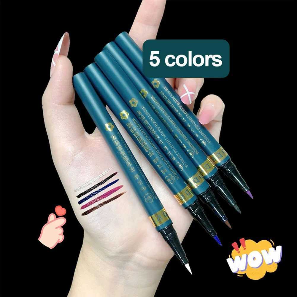 5 Color Women Fashion Long-lasting Eyeliner Pencil Color Waterproof Precision Long-lasting Liquid Eye Make Up Tools Y240813
