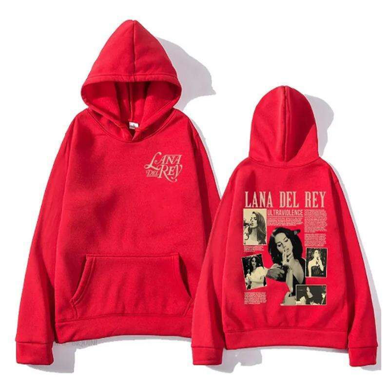 Lana Casual Del Rey Singer Hoodies for Men and Women Haruku Fashion Long Sleeves Sweatshirts Moleton Graphic Prints Streetwear