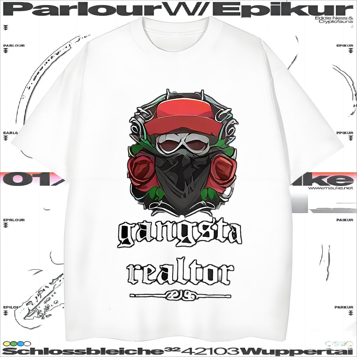 Wholesale flower Man T Shirts Home Outdoor Mens Tshirts 100% Cotton 230g Casual New Crew Neck Breathable Black Oversized Tops Tees