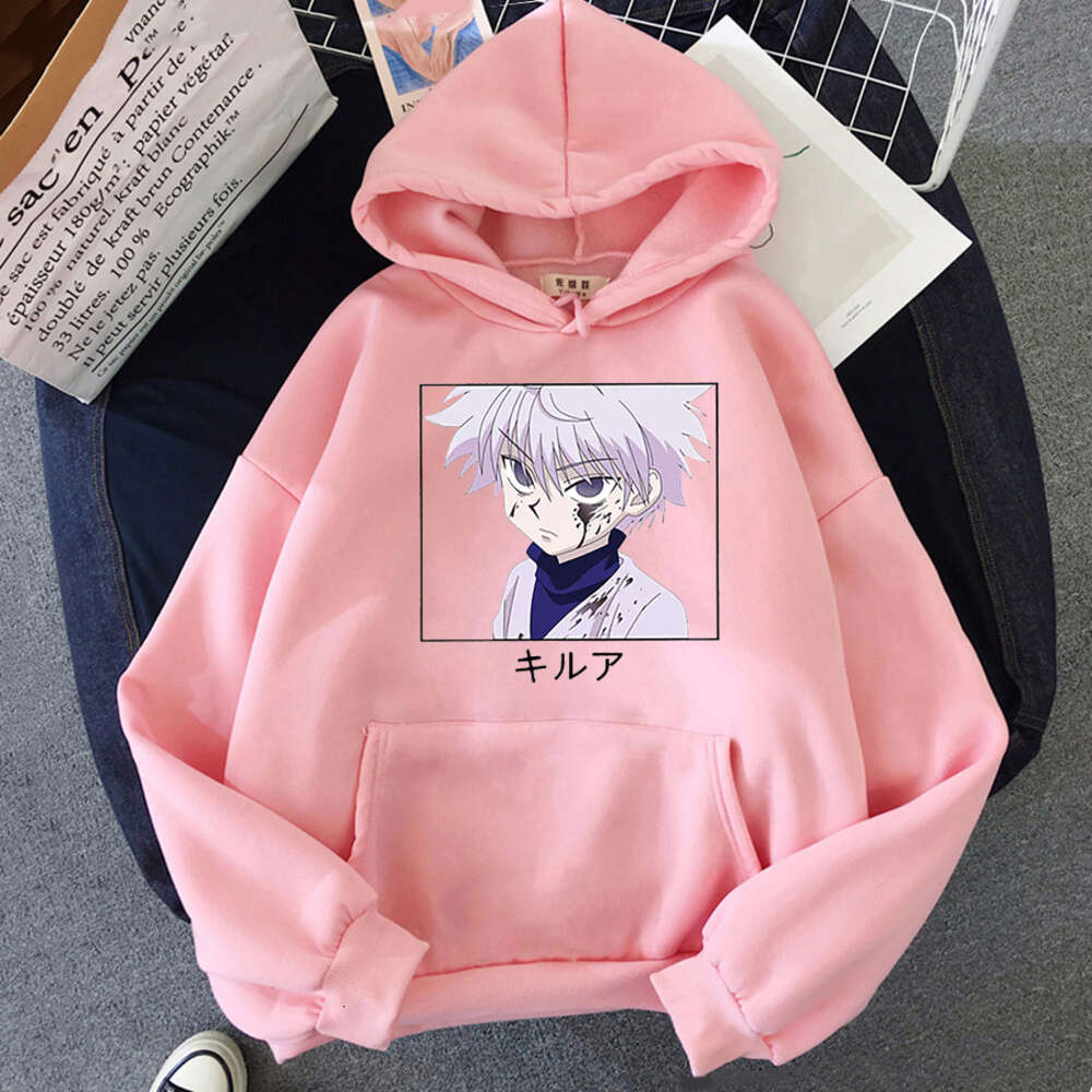 Anime Japan X Hunter Killua Men Women Hoodies Ullzang Student Style Haruku Plus Size Sweatshirt Casual Printed Pullover