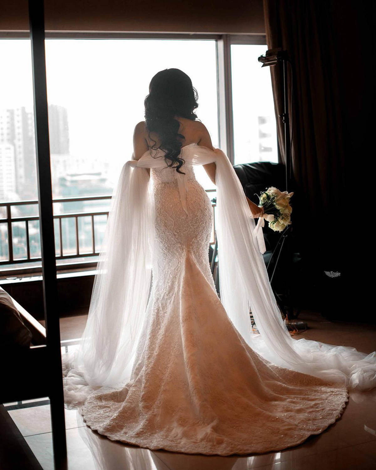 Glamorous Mermaid Wedding Dresses Off Shoulder Lace Beading Backless Custom Made Plus Size Bridal Gowns Vestidos De Novia