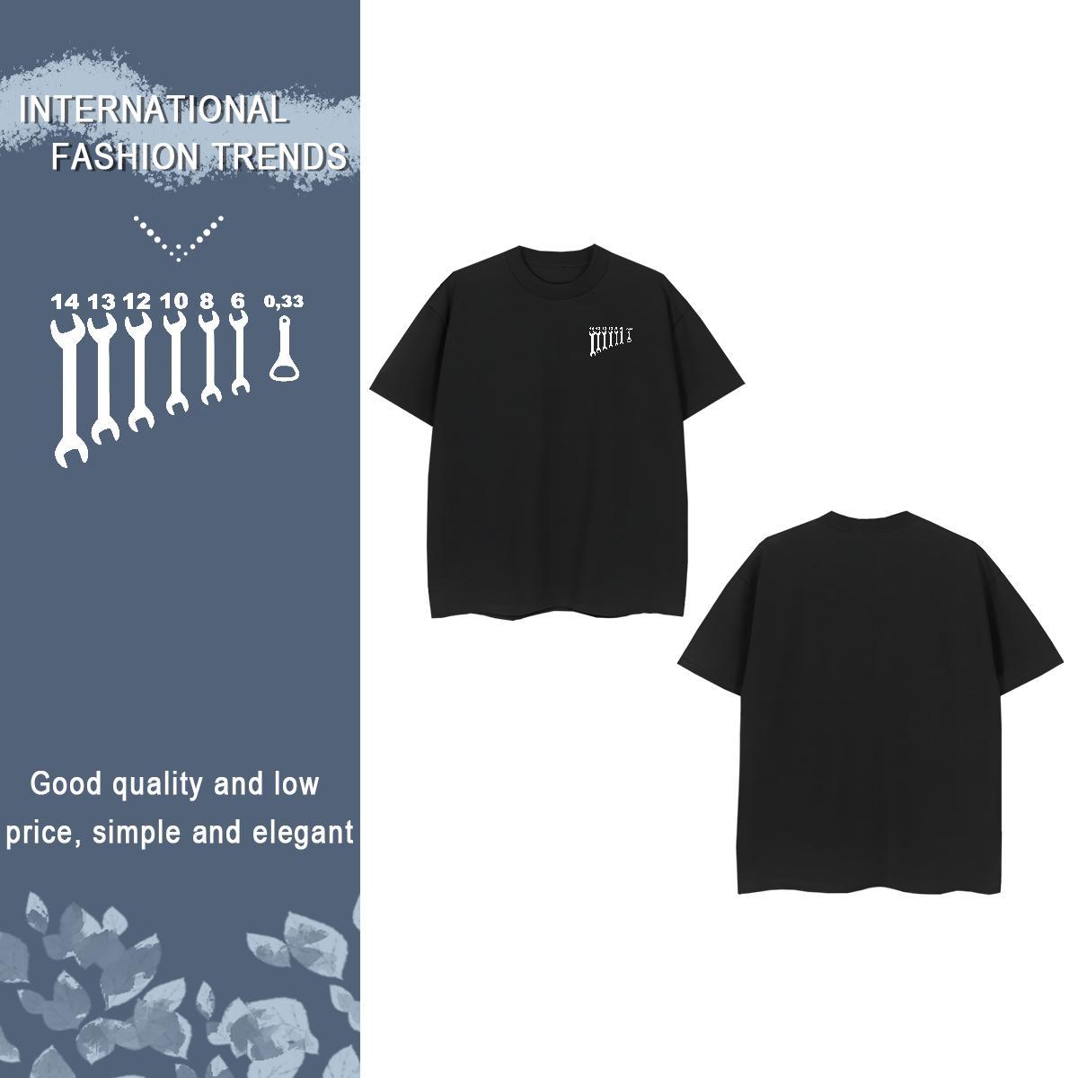 Popular logo Men T Shirts Beach Tshirts 230g Pure Cotton DIY Customized Round Neck Short Sleeve Custom Anime Clothes