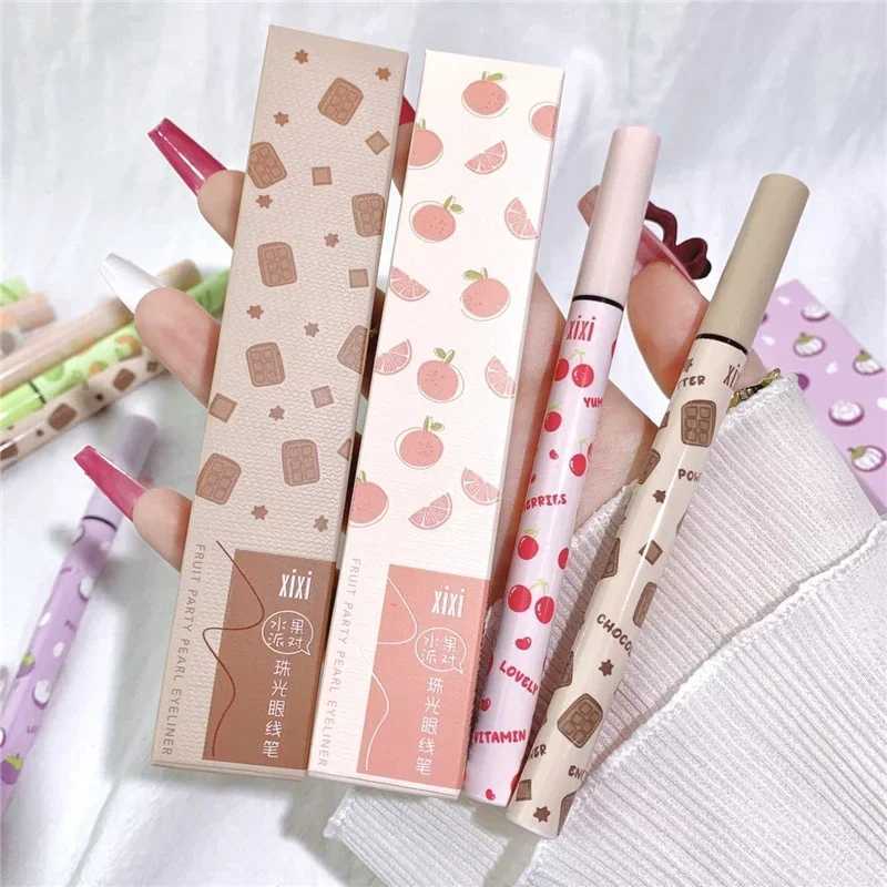 Fruit Diamond Glitter Eyeliner Pencil Eye Makeup Highlighter Waterproof Pearl Rose Brighten Silkworm Shadow Liquid Eyeliner Pen Y240813