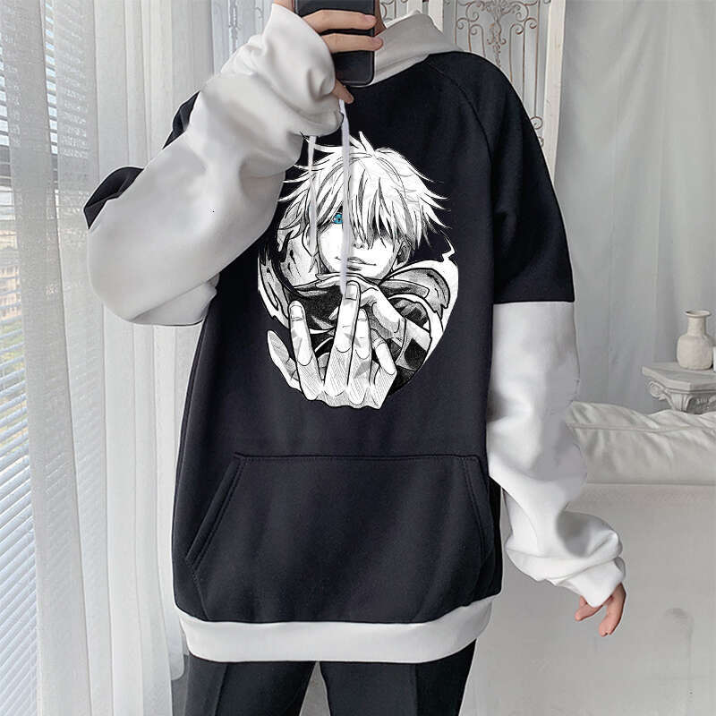 Jujutsu Anime Kaisen Haruku Gojo Satoru Manga Hoodies Cool Cartoon Men Hip Hop Long Sleeve Plus Size Women Winter Sweatshirts
