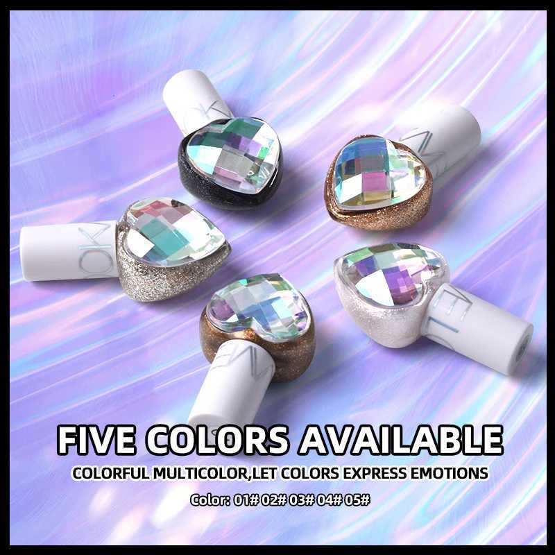 Heart-shaped Shiny Professional Eyeliner Eye Liners Pigment Silver Black Gold 5 Color Liquid Glitter Eyeshadow Cosmetics Makeup Y240813