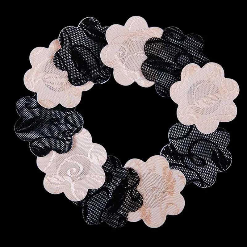 10 pieces of invisible womens sexy lace breast lifting tape covered with Nipple stickers on bras and chest stickersXJ250324