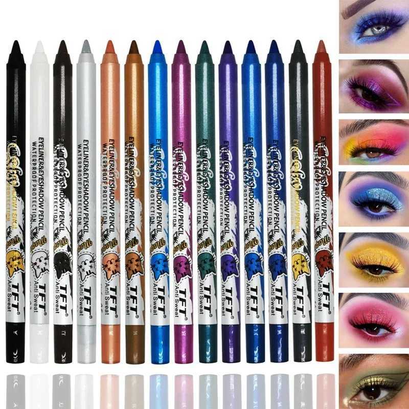 14 Colors Colorful Long-lasting Eyeliner Pencil Waterproof Quick-Dry No Blooming Blue Pink Eye Liner Pen Cosmetics Tools Y240813
