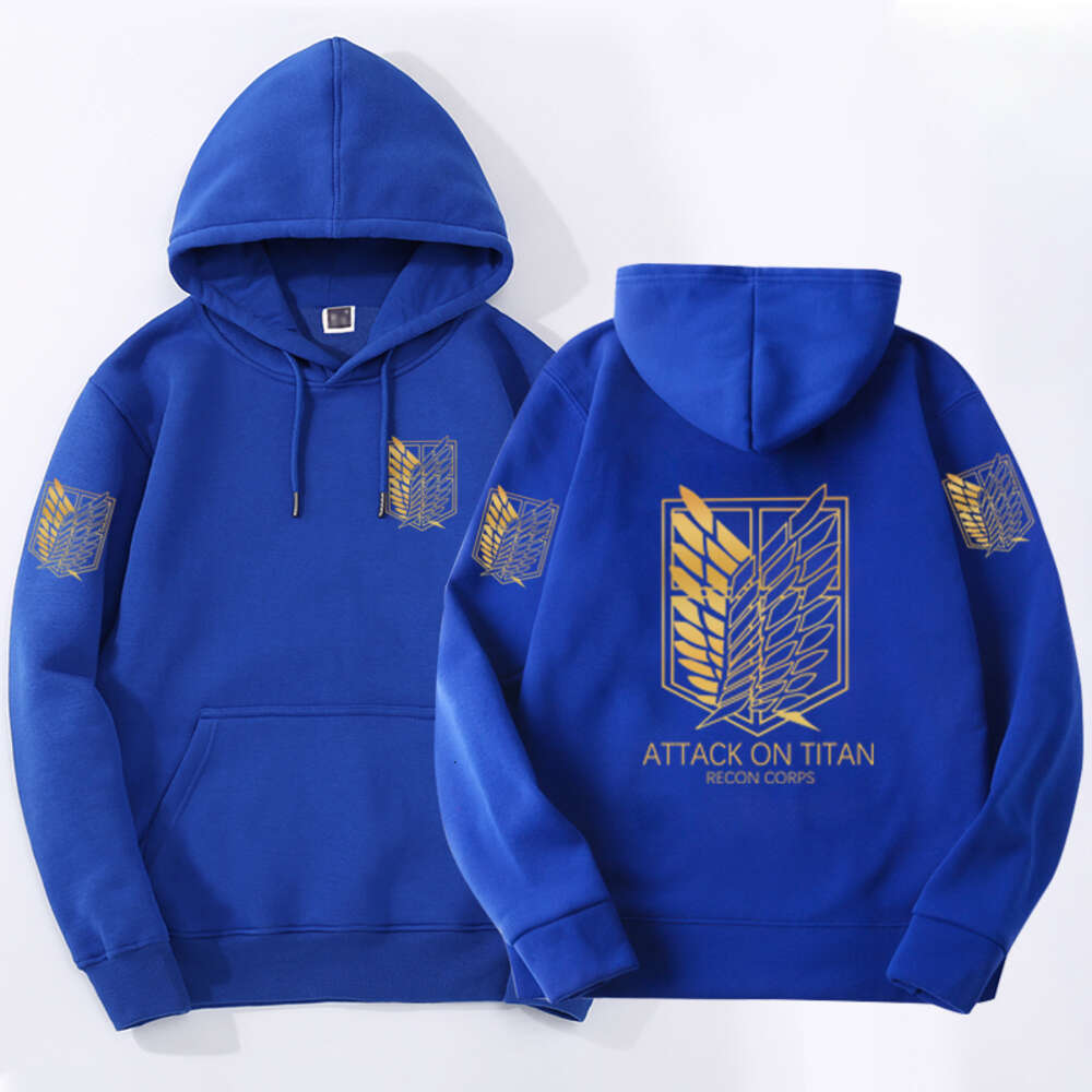 On Attack Titan Wings Of Freedom Anime Graphic Print Men Women Hoodies Shingeki No Kyojin Female Plus Size Sweatshirt Streetwear