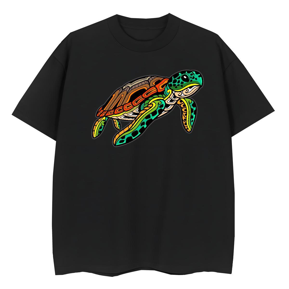 Wholesale T Shirt For Man tortoise Crew Neck Casual Beach Oversized 230g Cotton Men Clothes T-Shirt Designer Tops Shirt