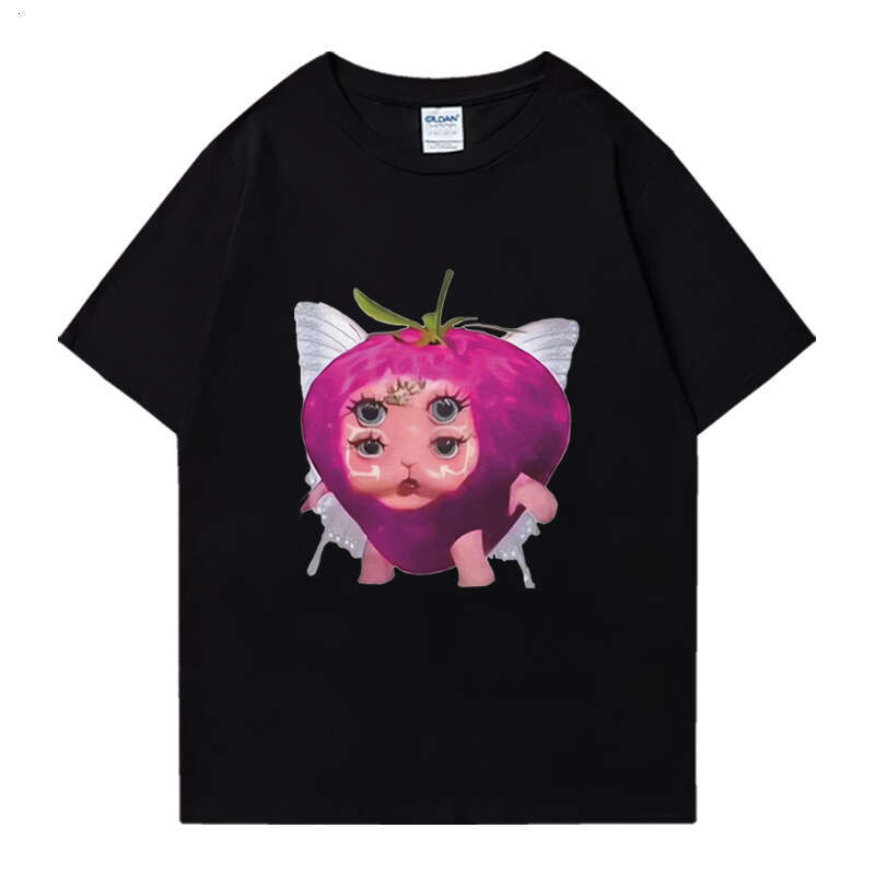 Melanie Strawberry Martinez Printed T Shirt Men Women Cute Cartoon T-shirt Summer Short Sleeve Casual Haruku Tees Clothing -shirt ees