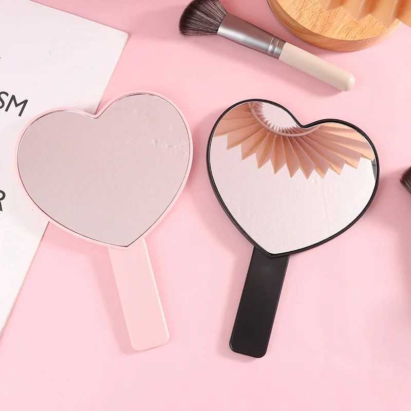 1 high-definition handheld heart-shaped eyelash mirror for mirror inspection makeup tool makeup mirror makeup mirror girls gift W240813