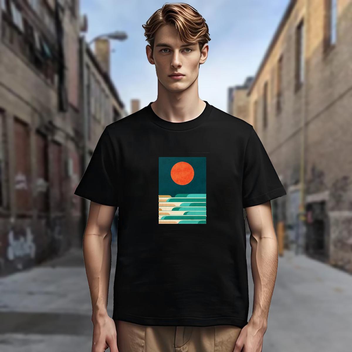 Man T Shirts 100% Cotton 230g icon Sports Casual Breathable Crew Neck Oversized Men Tshirts New Designer Soft Tops