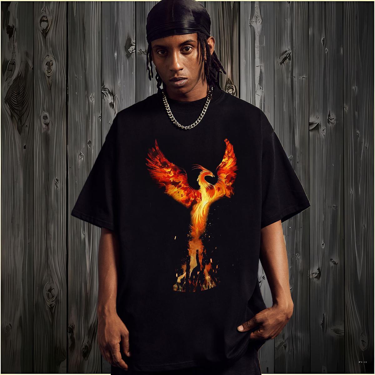 TOP Quality T Shirts Men bird Breathable Short Sleeve Spring Summer Custom Anime 230g 100% Cotton Men Tshirts Brand Tee Shirt