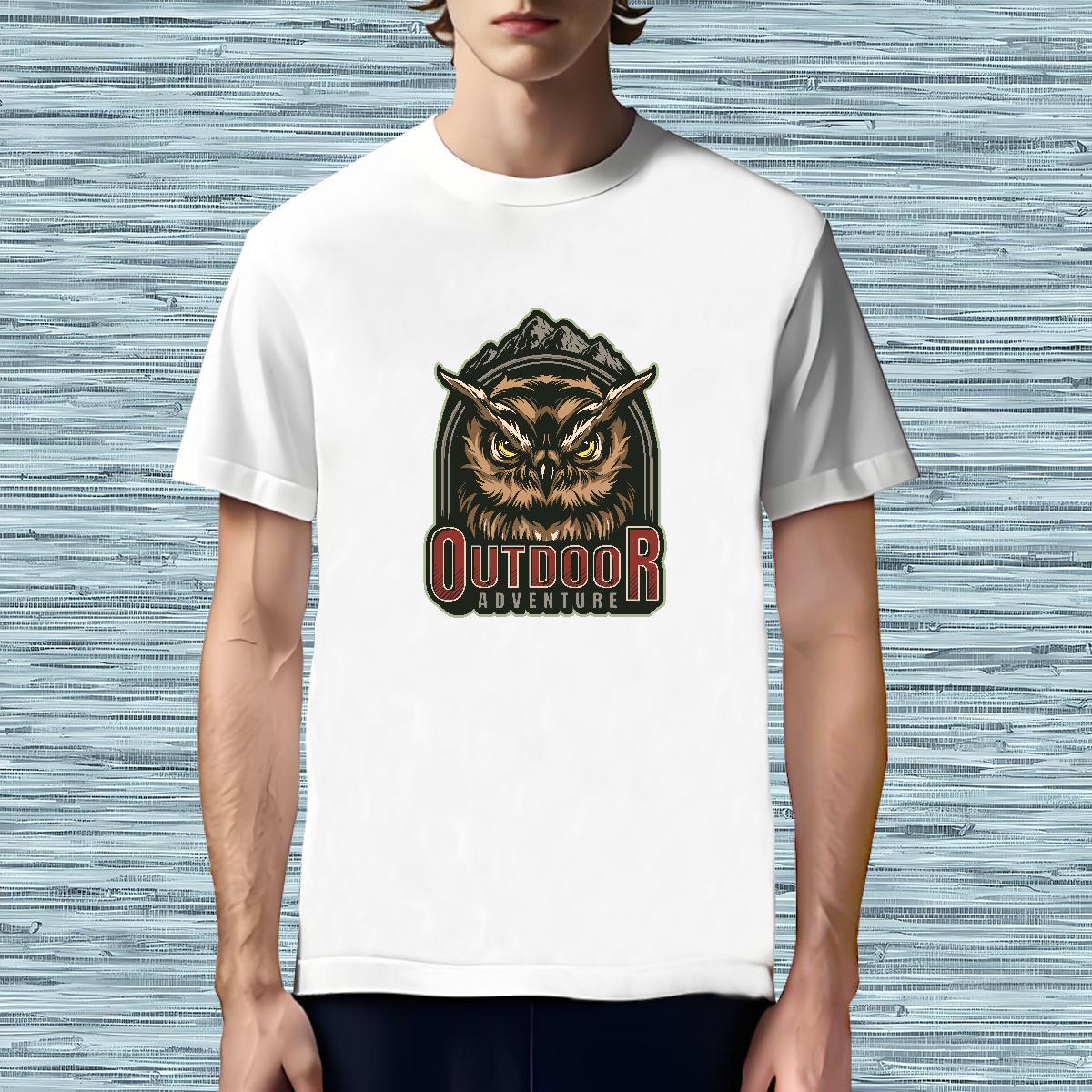 Classic T-Shirts Owl Breathable Crew Neck Street wear Hip Hop Customized 230g Pure Cotton Men Clothes T-Shirt Designer Fashion Clothings