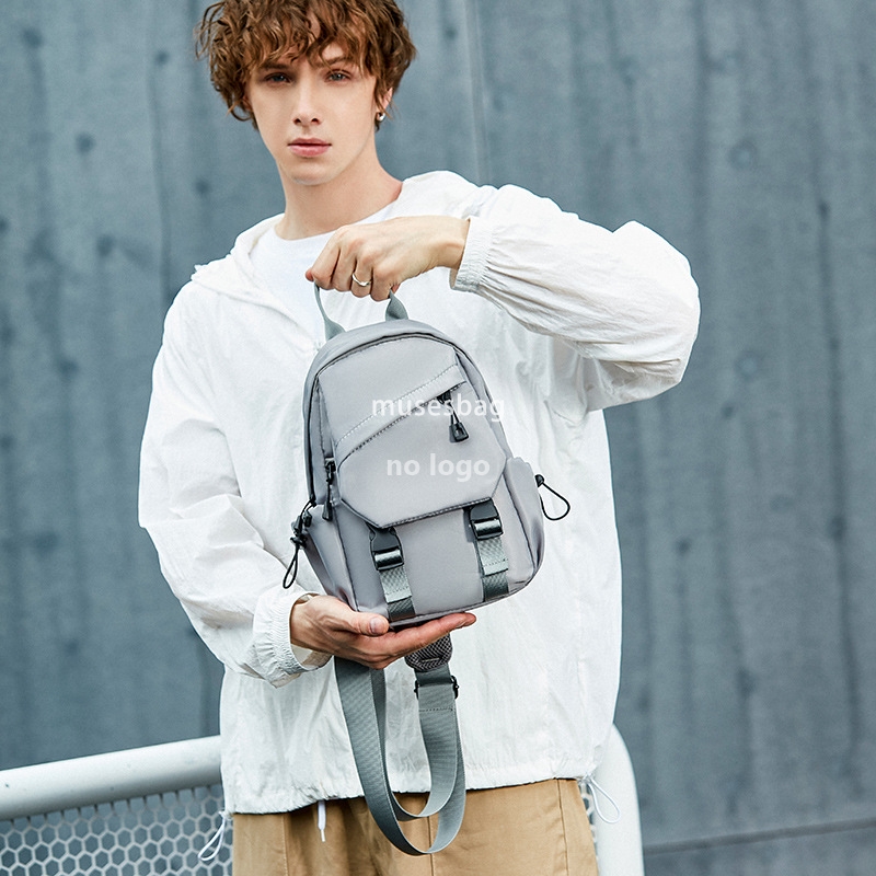 Chest bag men's backpack single shoulder crossbody bag men's and women's day fashion brand niche leisure sports boys satchel bag