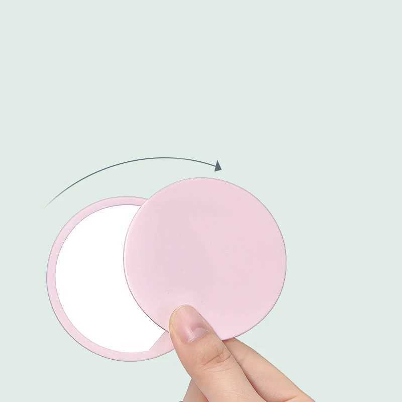 1 Mini Mirror Portable Folding Makeup Mirror Creative Mini Mirror Sliding Cover Handheld Mini Pocket Mirror Makeup Mirror W240813