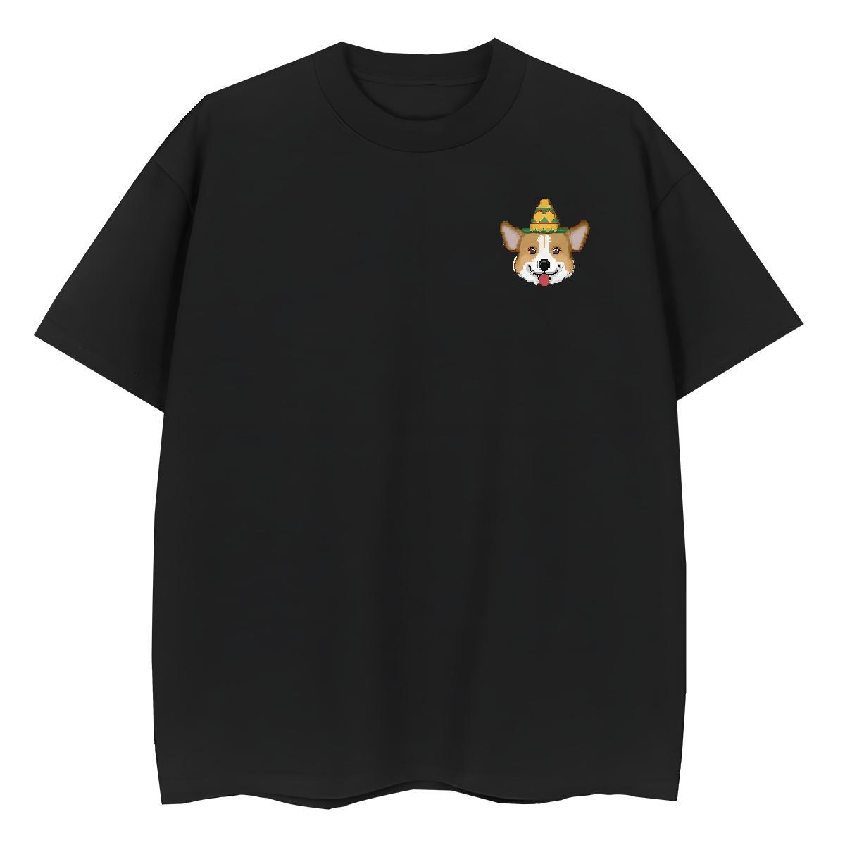 Mens T Shirts 230g Cotton dog Sports Casual Breathable Crew Neck Anime Men Clothes T-Shirt Fashion Design Comfortable Tees