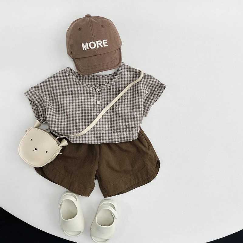 Summer Children Shorts 1-8Y Boys Girls Cotton Daily Shorts Solid Color Casual Mens Clothing Korean Preschool Clothing Childrens Clothing 2024 New Edit
