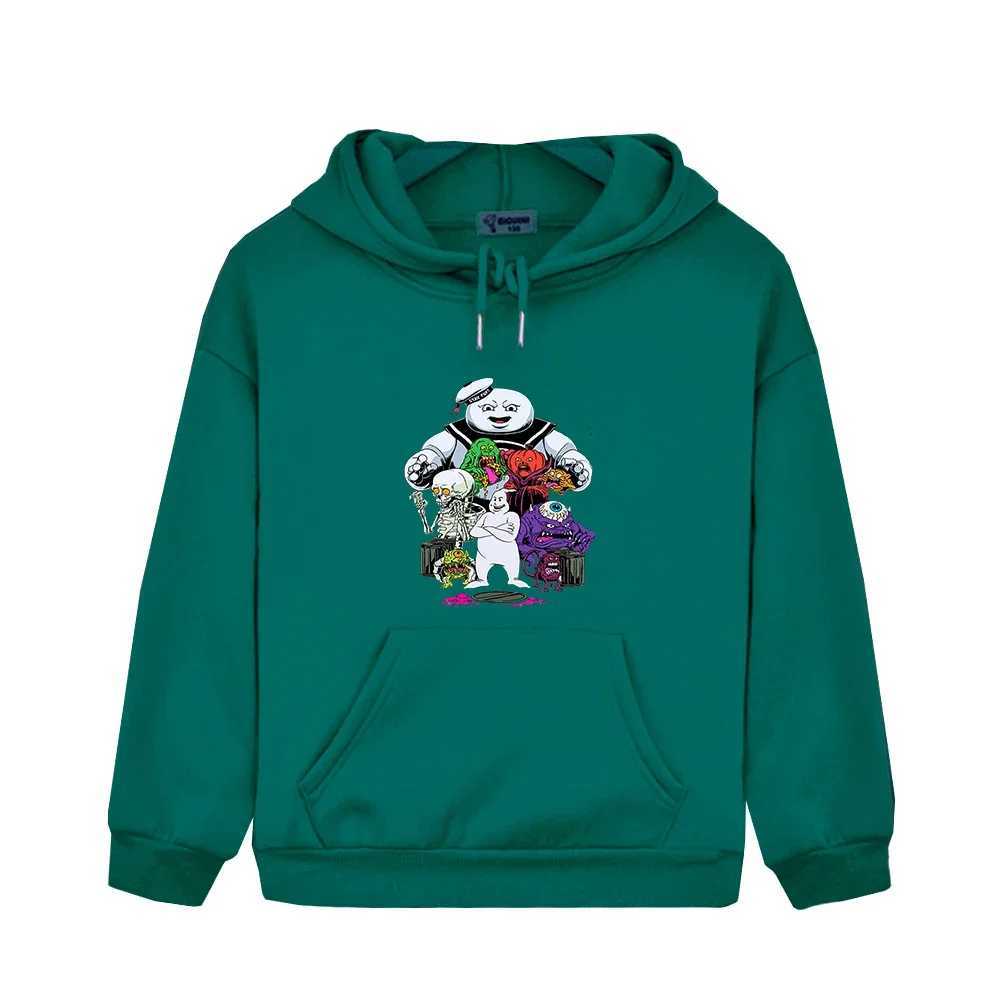 Kids Clothes Girls Ghostbusters Pullover Hoodie Children Clothing for Boys Cartoon Unisex Hooded Sweatshirts Streetwear CasualY240814