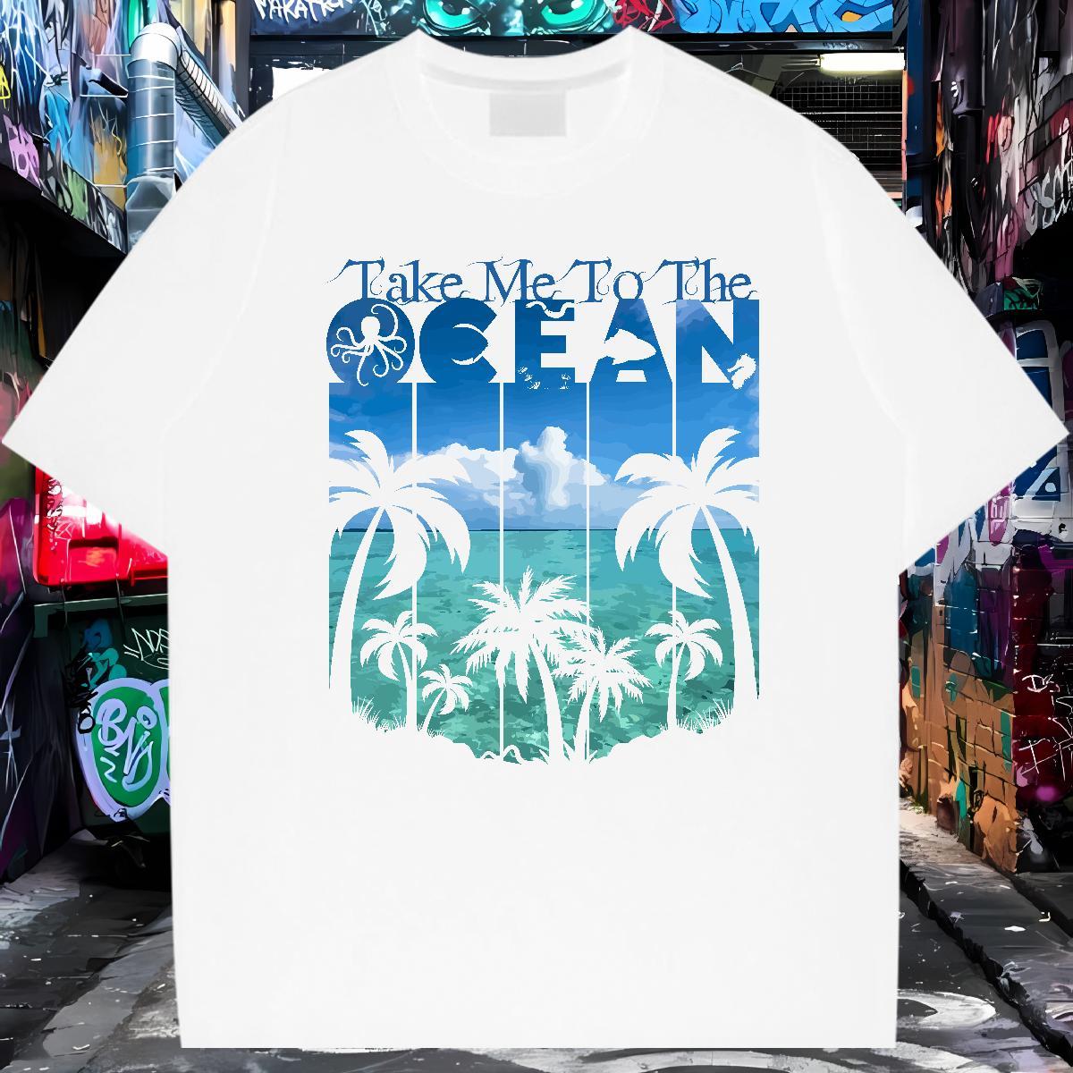 Cool Design tree T Shirt For Man Street Casual Tshirts 230g Cotton New Designer Pure Cotton Cartoon Printing L-4XL Tees