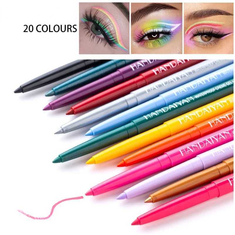 Sexy Purple Waterproof Matte Eye Cosmetics EyeLiner Pencil Long Lasting Women Fashion Pink Black Eye Charming Eye Liner Pencil Y240813