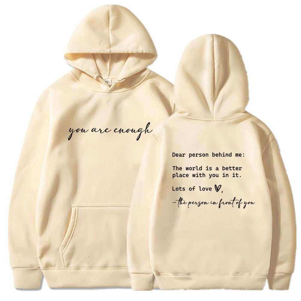 Person Dear Behind Me Print Hooded Plus Size Hoodie Women Sweatshirts Haruku Long Sleeve Girl Streetwear Loose Casual Pullover