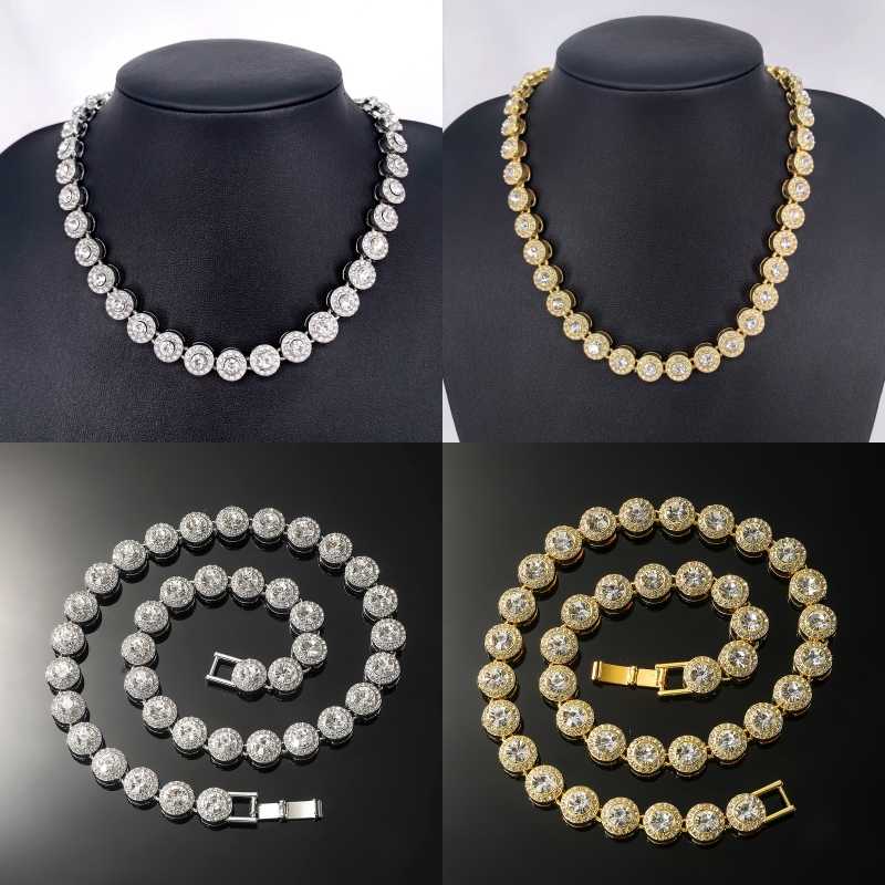 Moissanite chain designer necklace tennis necklace angelic AAA pendants charm designer jewelry necklace woman classic style resplendent evening ho03 H4