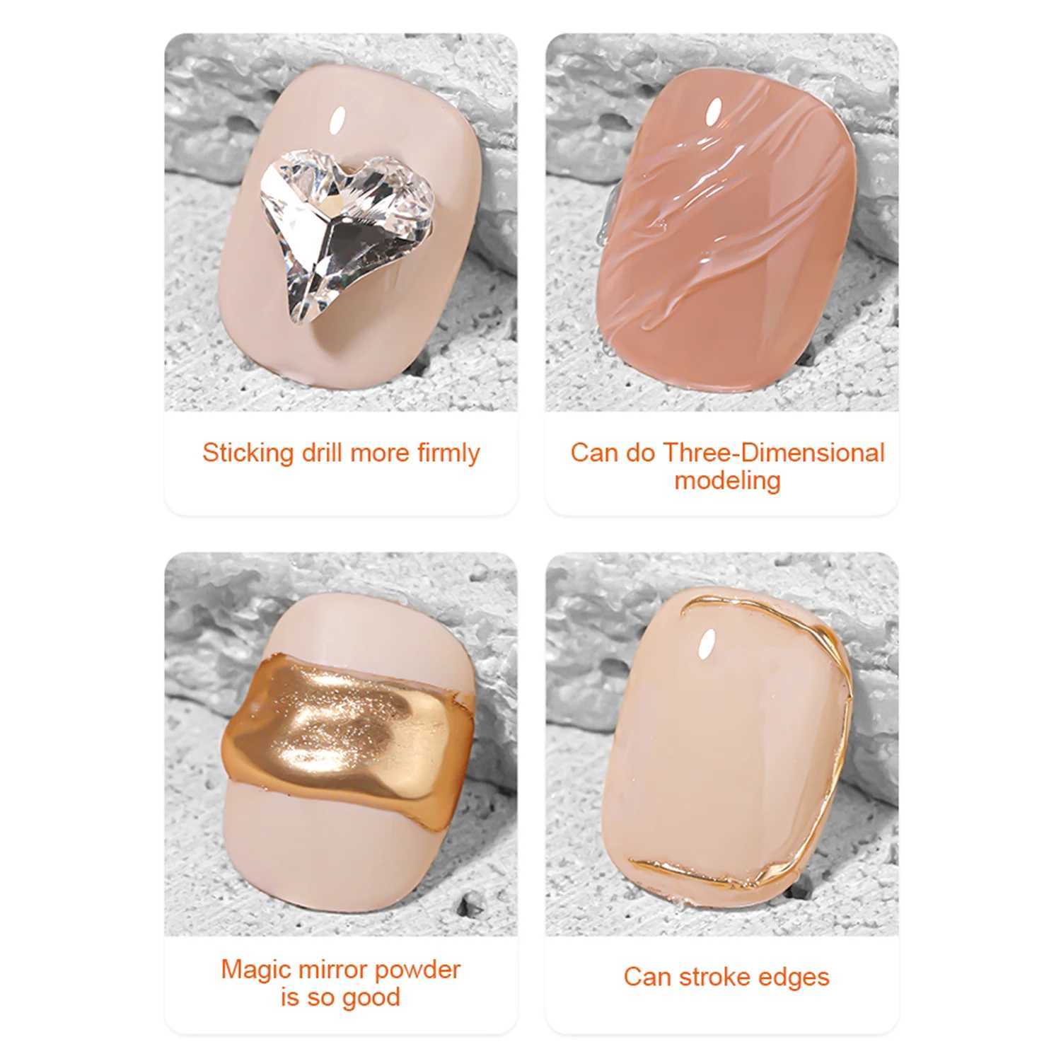 8g Strong Nail Glue GelRhinestone Resin Gem Glue Acrylic False Nail Tips Adhesive Home Nail Art DesignLong-Lasting DurableM240814