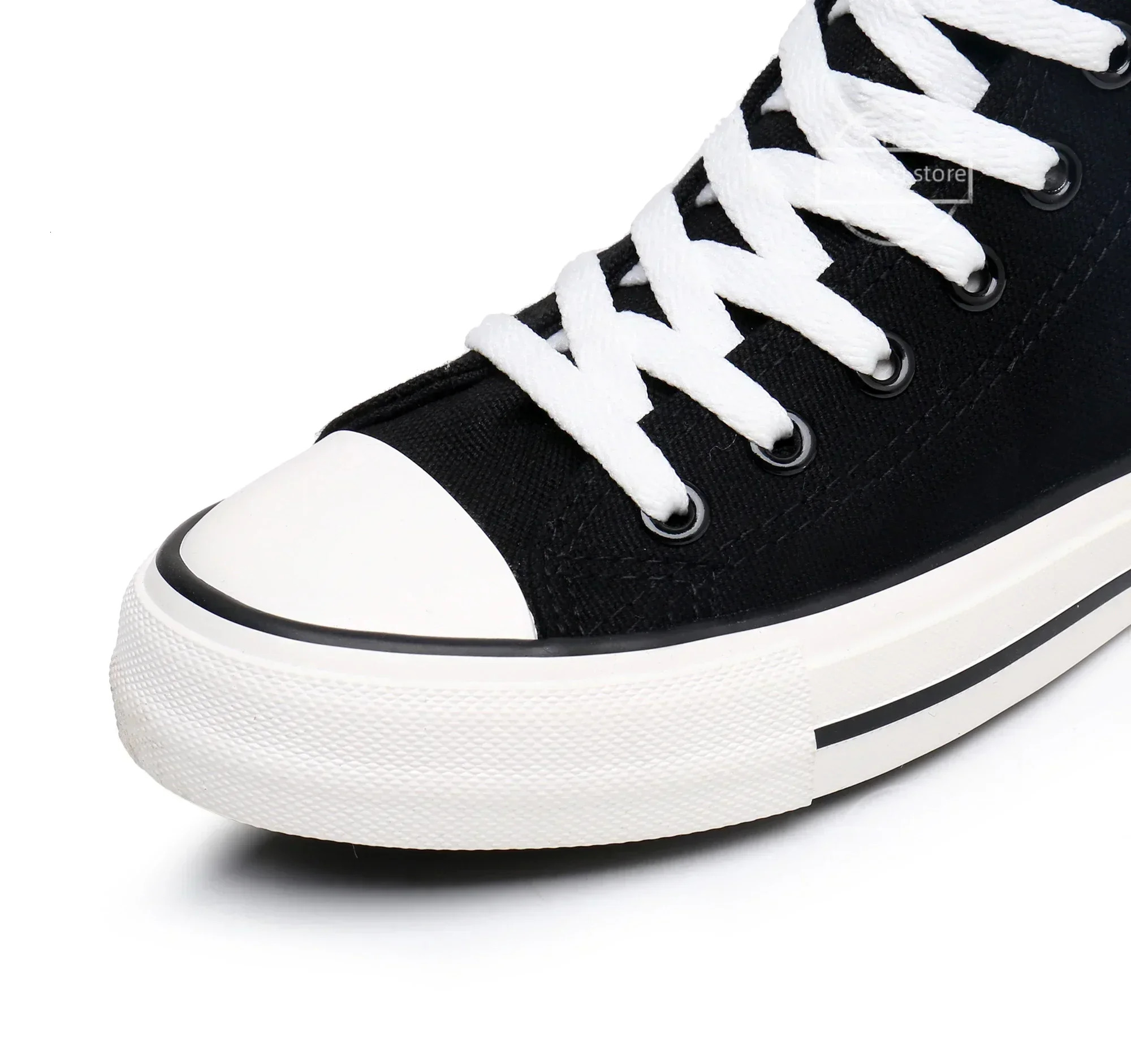 Boots Women Canvas Casual High Top Shoes Long Lace-Up Zipper Comfortable Flat Boot Sneakers Tenis Feminino