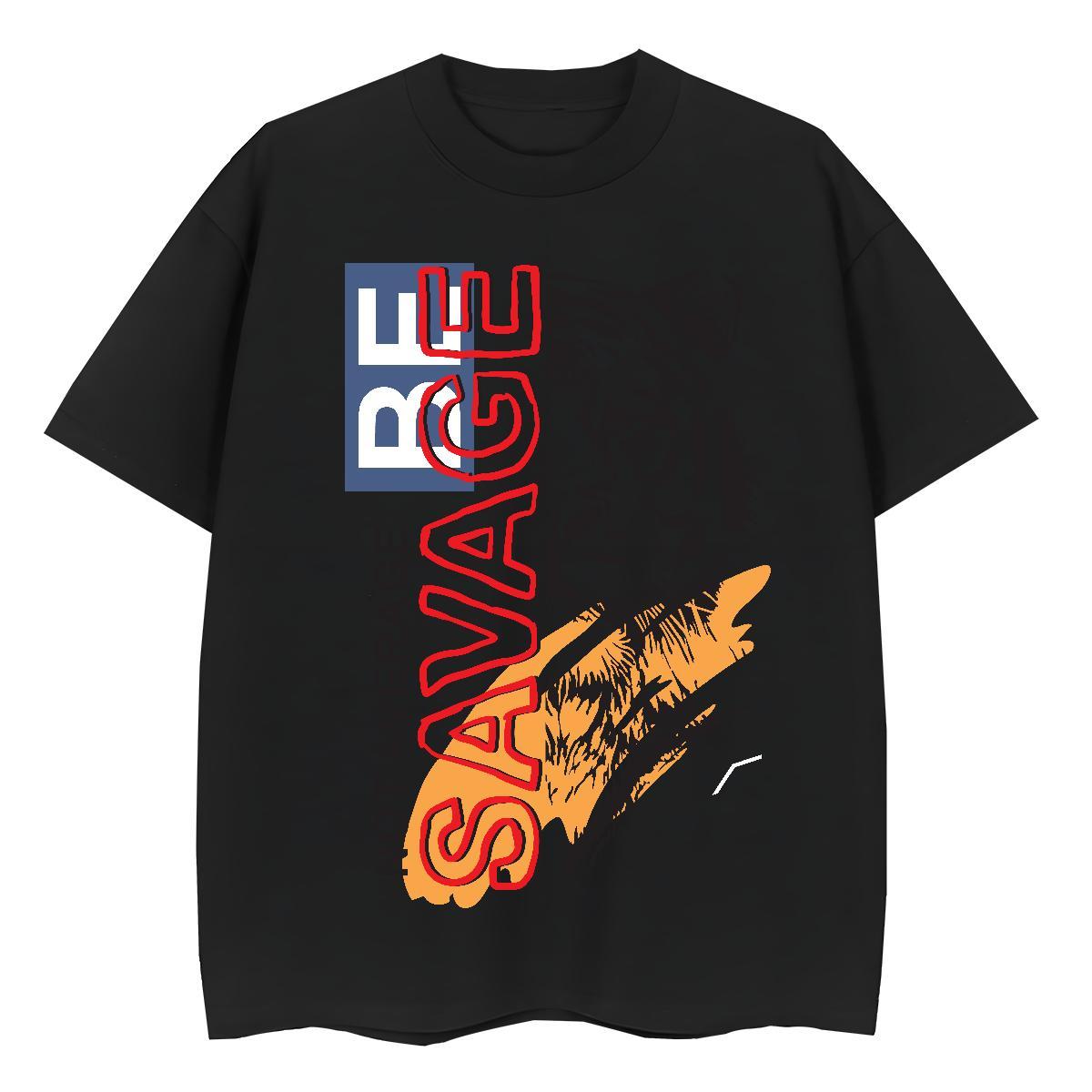 Soft T-Shirts for Men tiger Breathable Soft Beach Custom Printing 230g Cotton Tshirts Wholesale Clothings